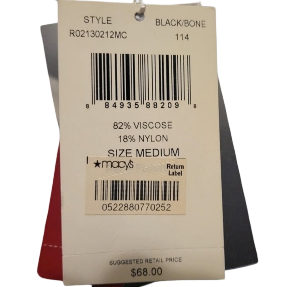 Cyrus Black White Trim Knit Blazer Cardigan Business Casual NWT Size M - Picture 4 of 6